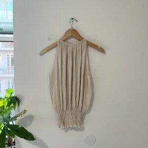 Ramy Brook Cream High Neck High Neck Tank Size XS